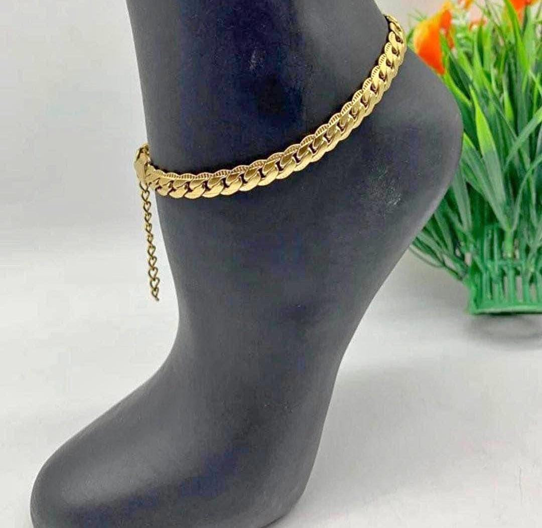 Gold non tarnish anklet