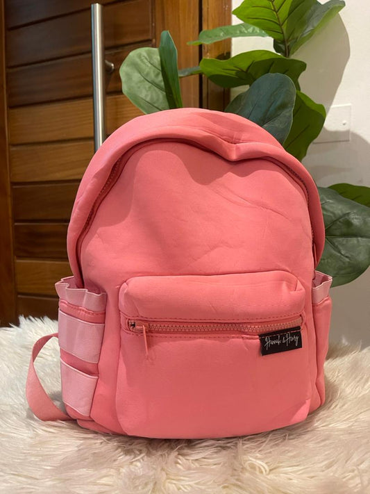 Blush tone backpack