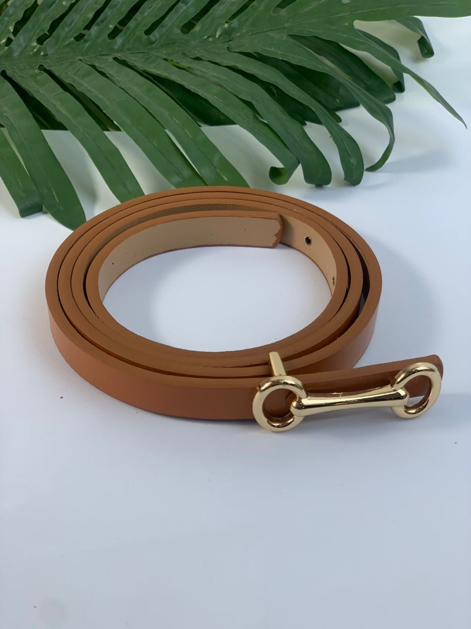 Brown mini belt