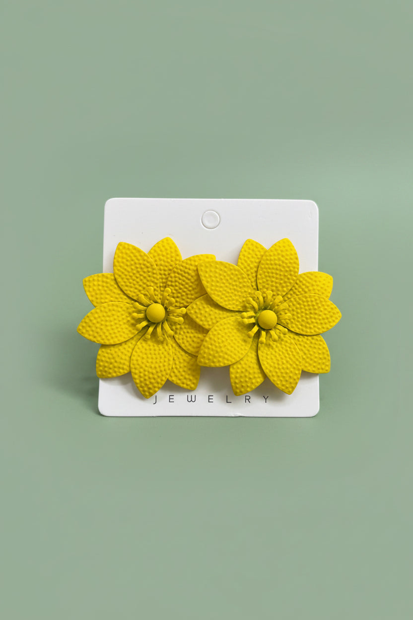 yellow sunshine candy earring
