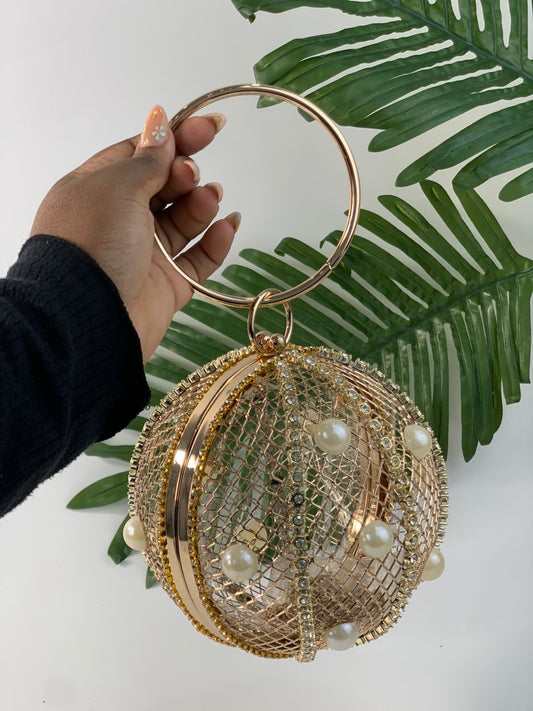 Gold drop purse