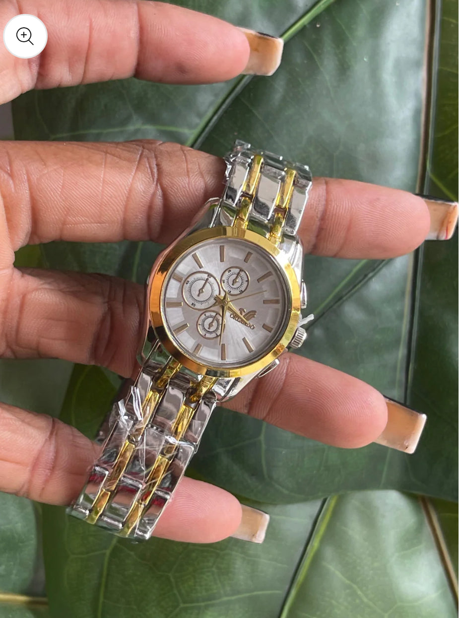 Silver and gold Wristwatch for her