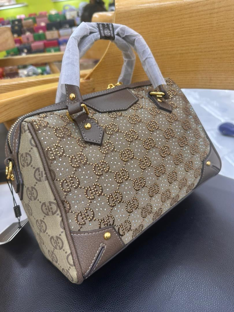 Monogrammed midi bag