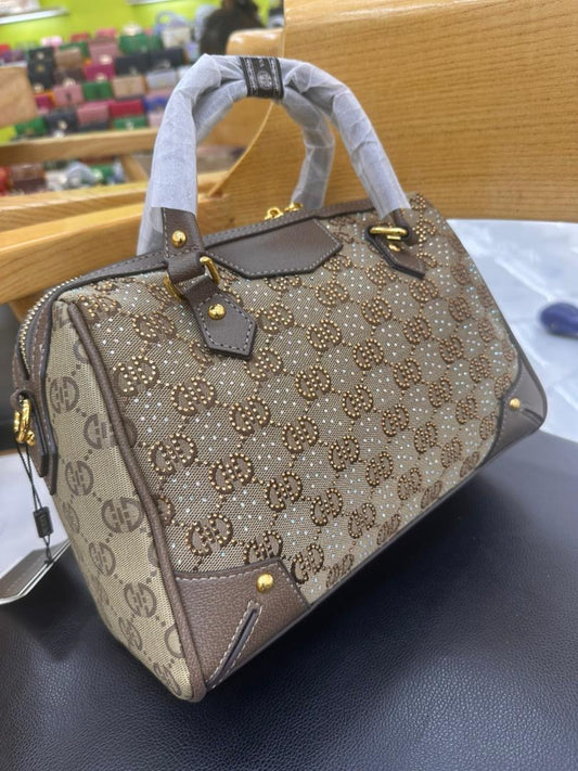 Monogrammed midi bag