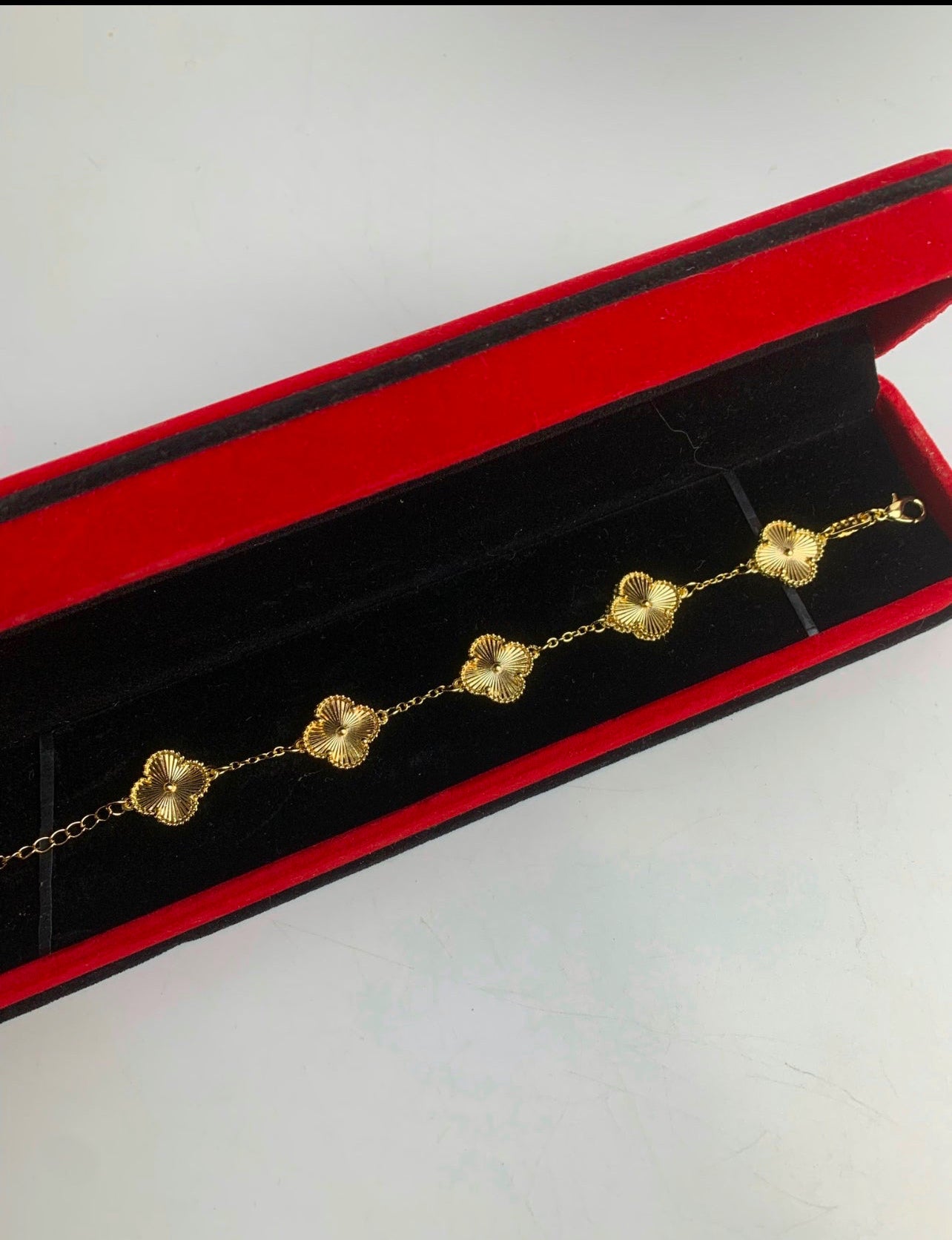 Gold vancleef bracelet