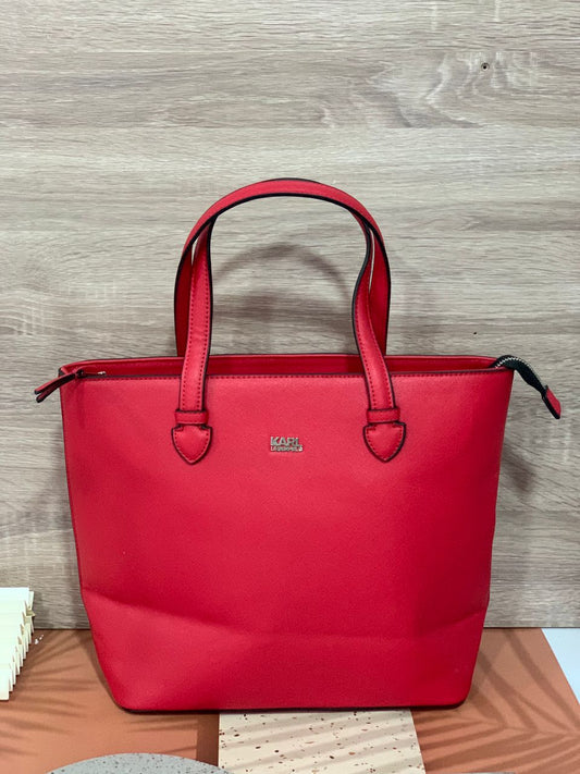 Karl red Structured bag