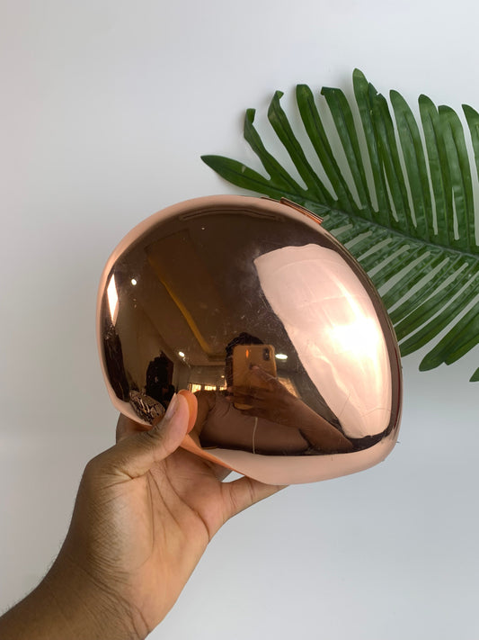 Roségold Oval clutch