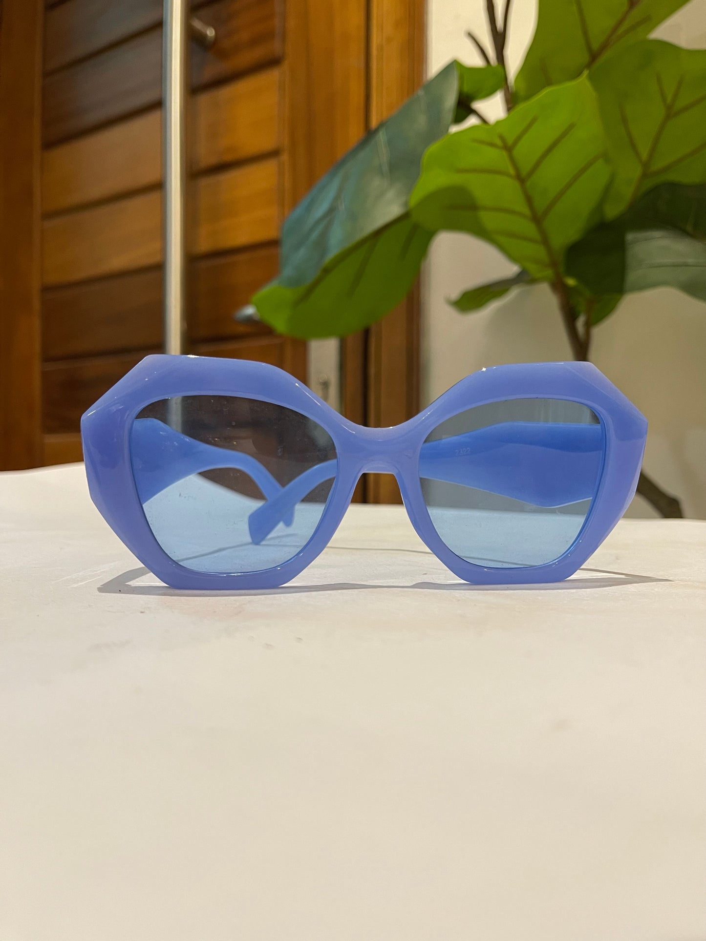 Blue Detailed Sunglasses