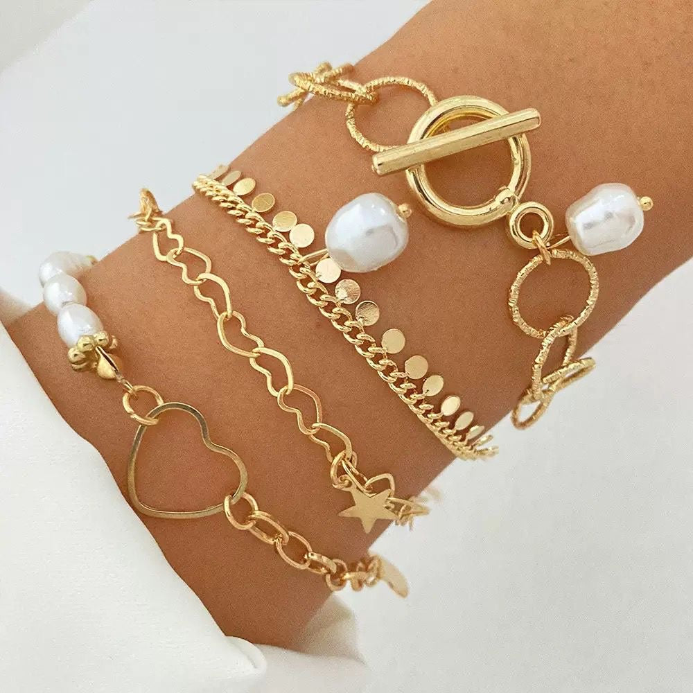 Detailed Bracelet set