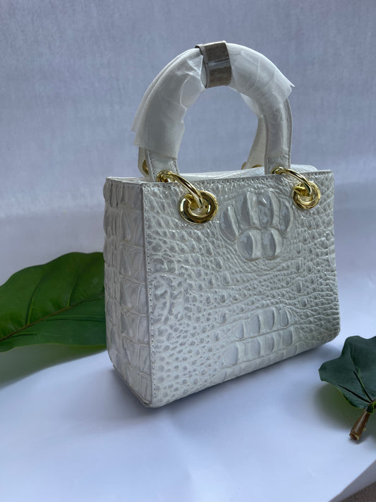 white croc skin
