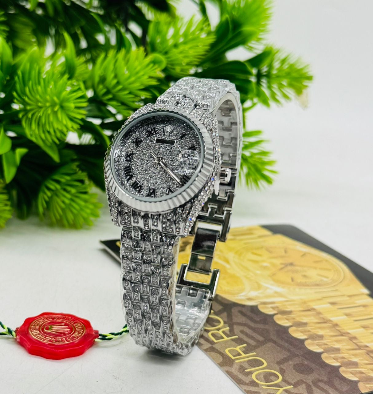 Rolex insp silver watch