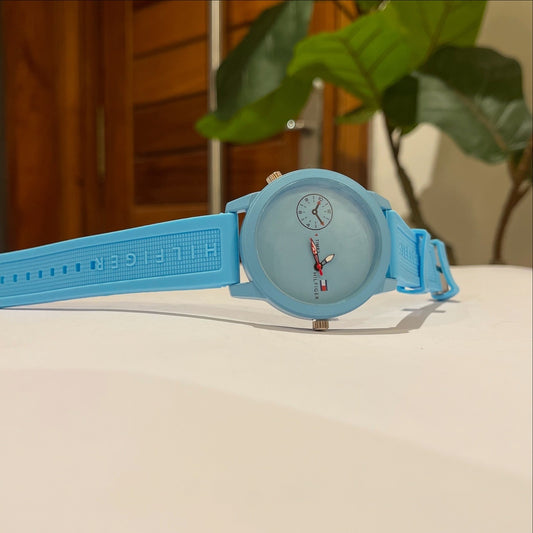 Blue TH wristwatch