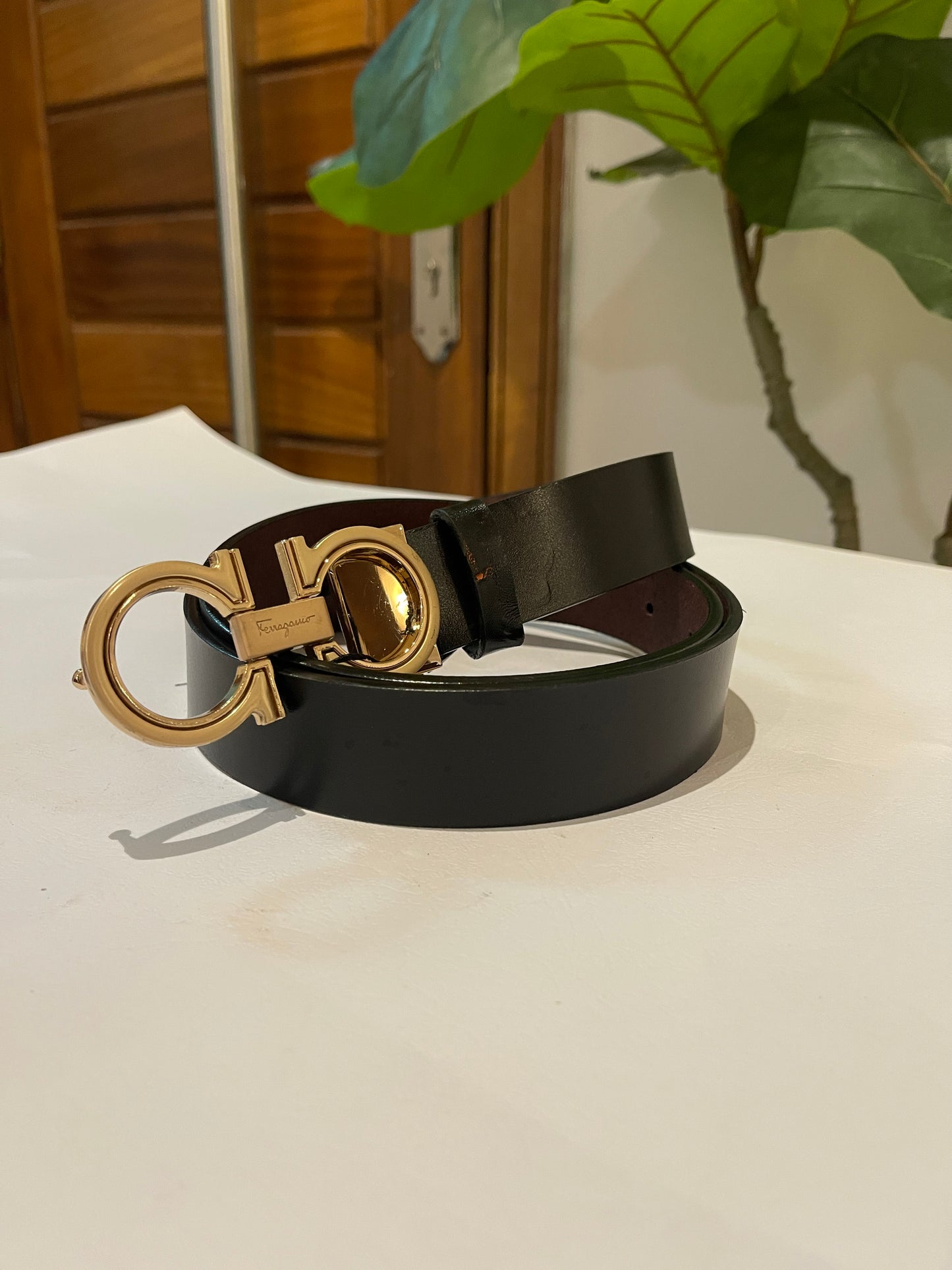 Gold Detailed black belt size (6-16)