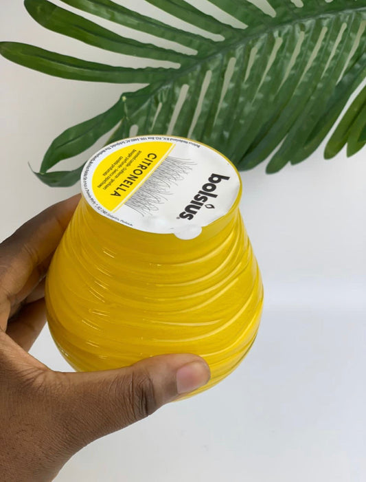 Yellow bolsius candle