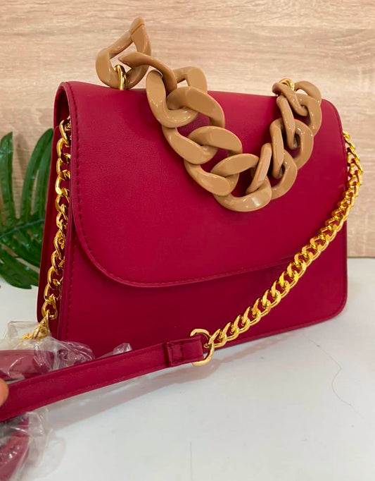 Red Detailed Mini bag with strap