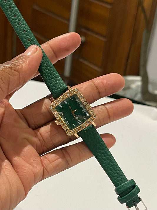 Green Detailed Watch