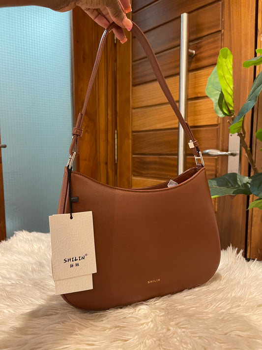 Brown leather Minimalist bag