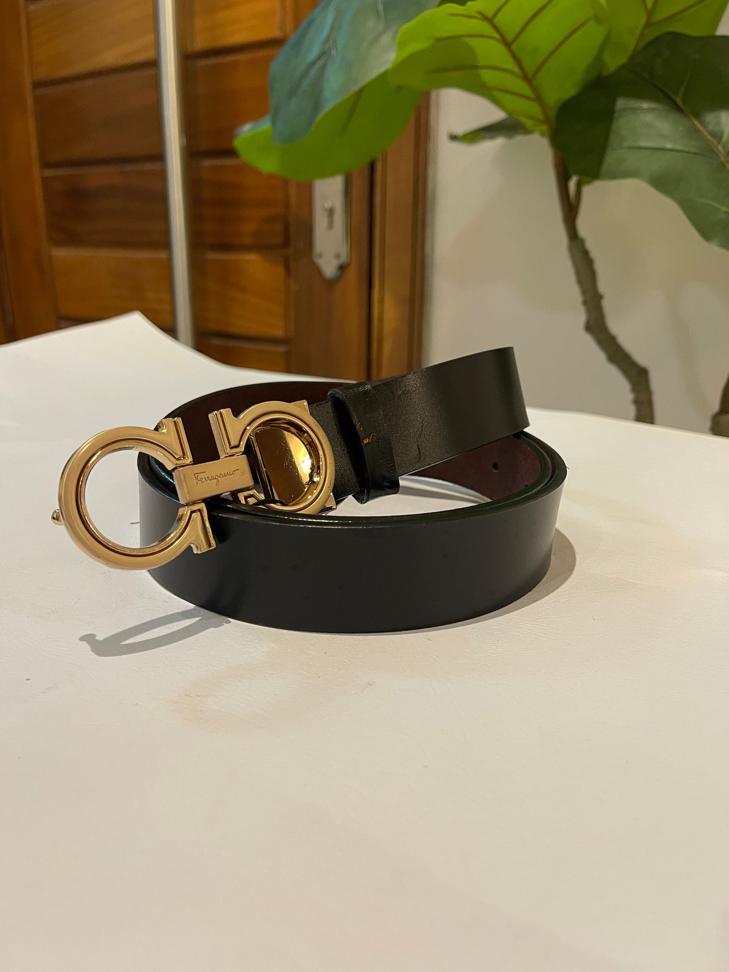 Gold Detailed black belt size (6-16)