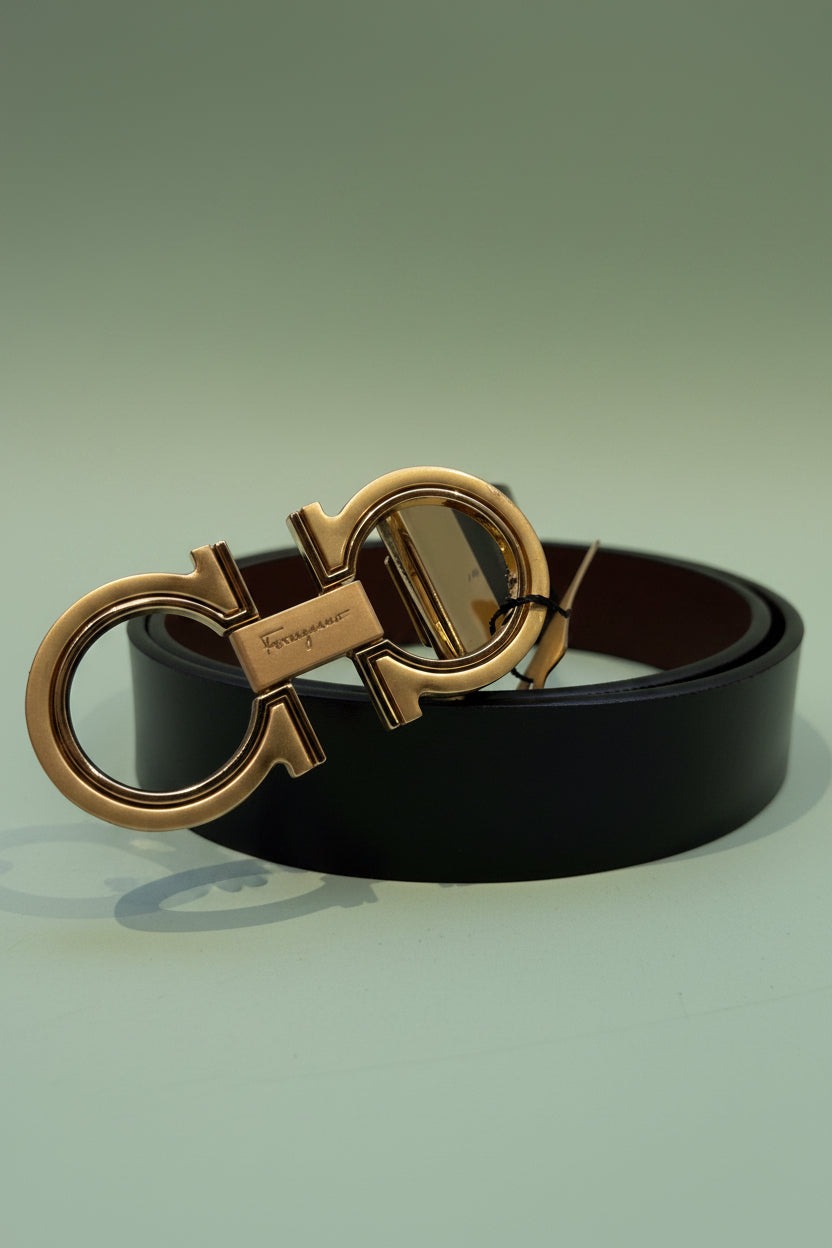 Black leather Belt (10-18