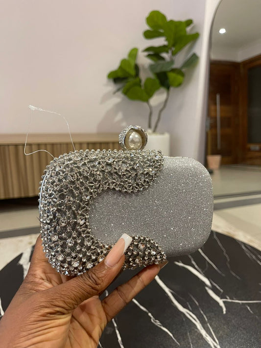 Silver detailed purse