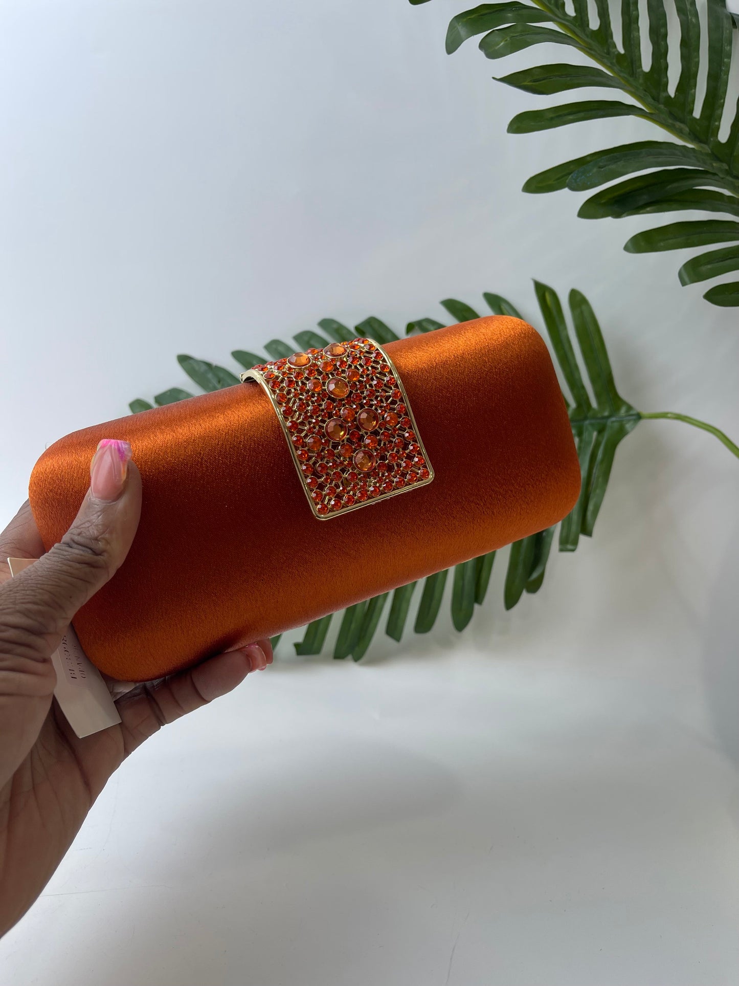 Burn orange minimalist purse