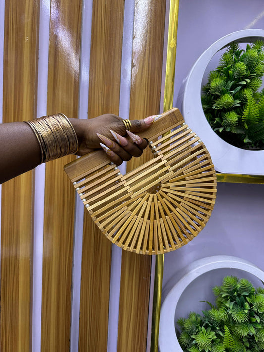 Bamboo Woven Handbag