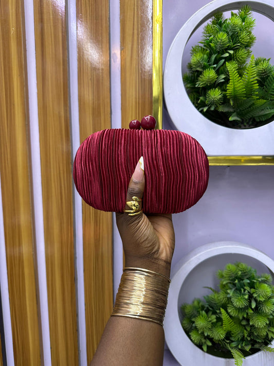 Maroon vintage purse