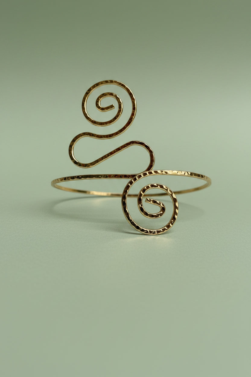 Gold arm adjustable Cuff
