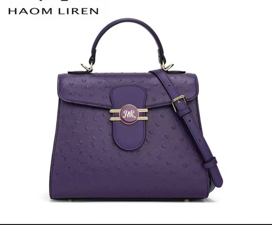 Haom Liren Structured Purple bag