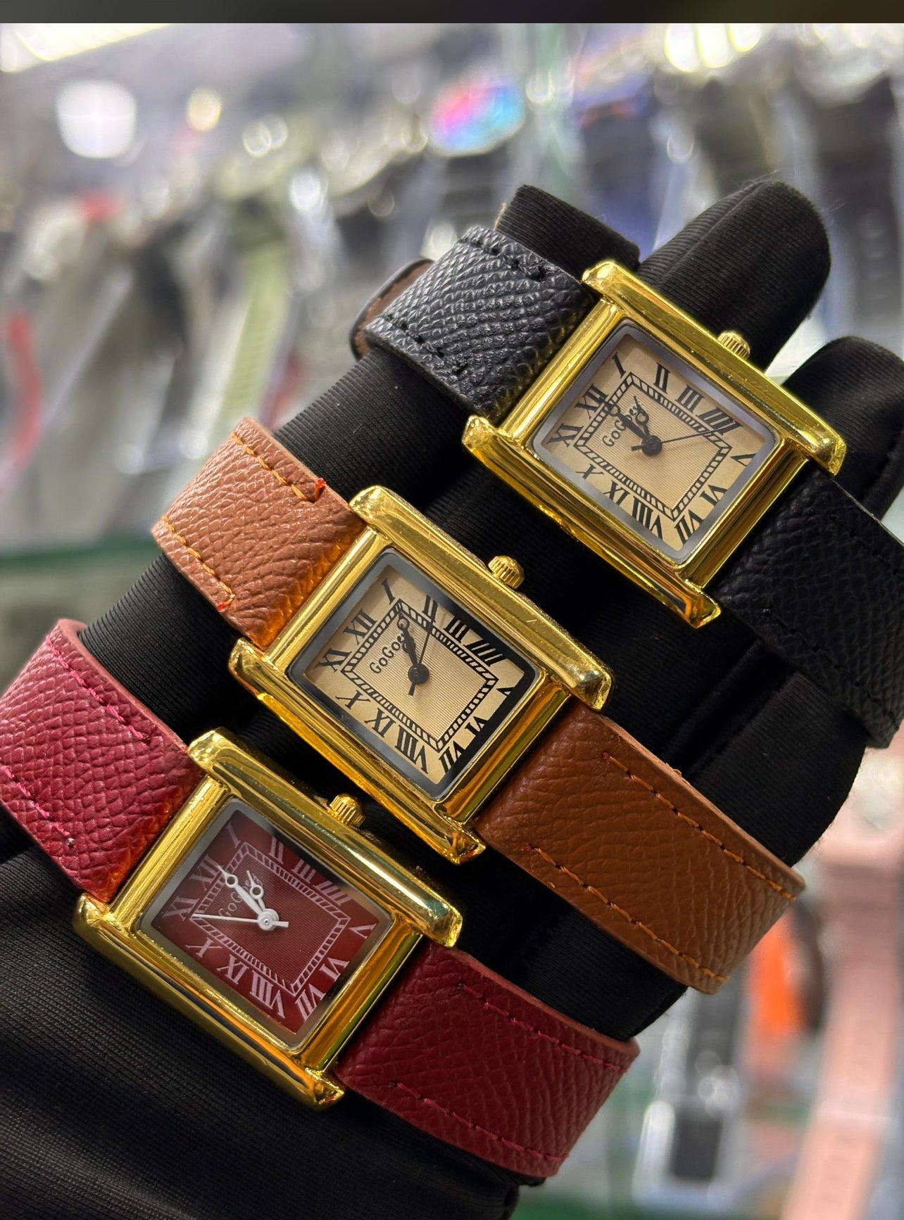 Brown detailed wristwatch