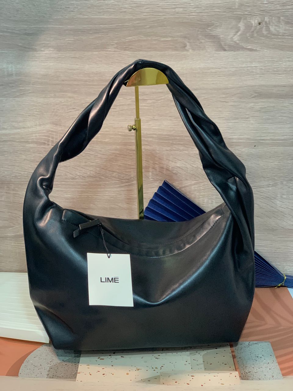 Black LIMC hobo bag