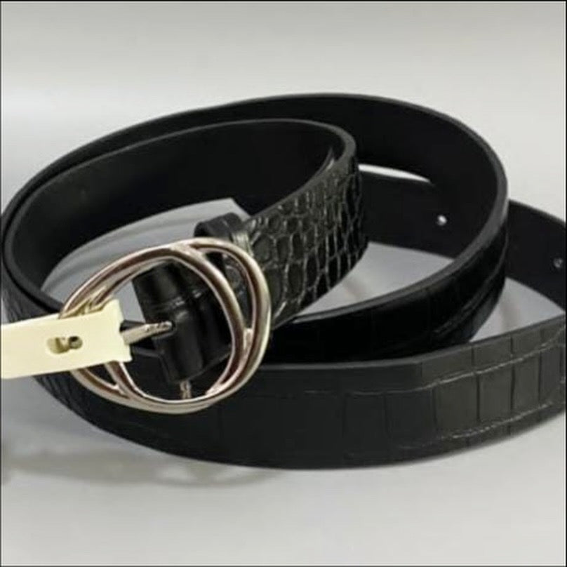 Black Leather Belt (size 8-18