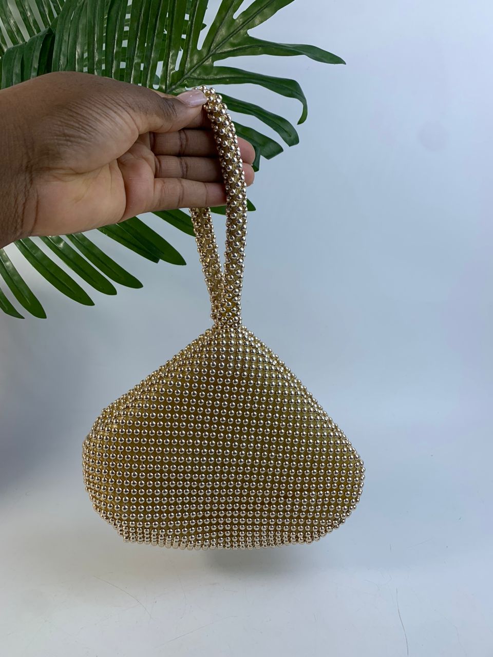 Gold drop purse