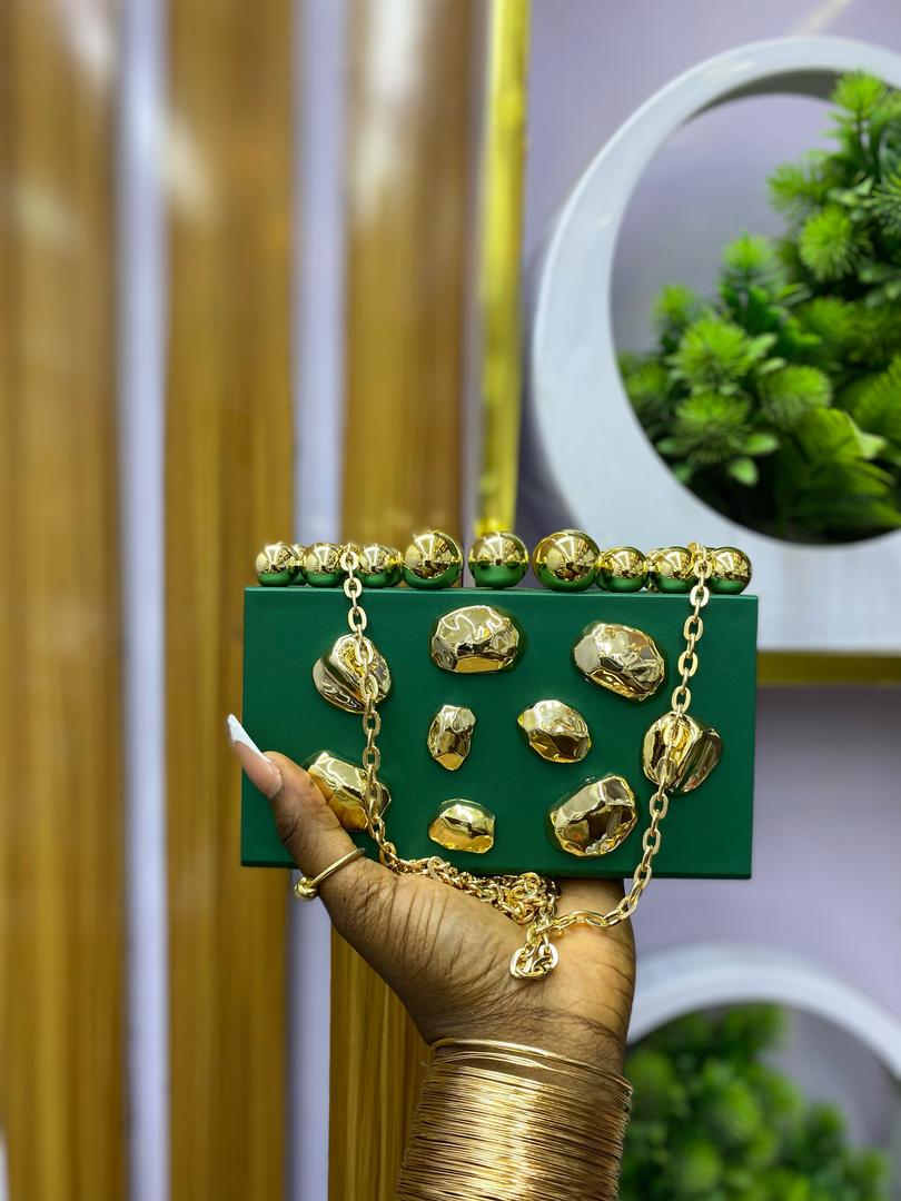 Green Detailed Purse