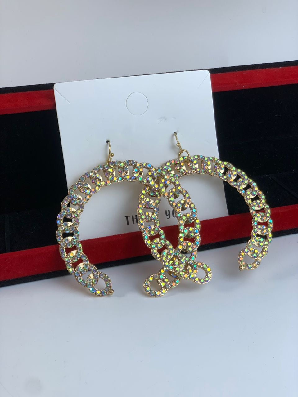 Drop bling earring