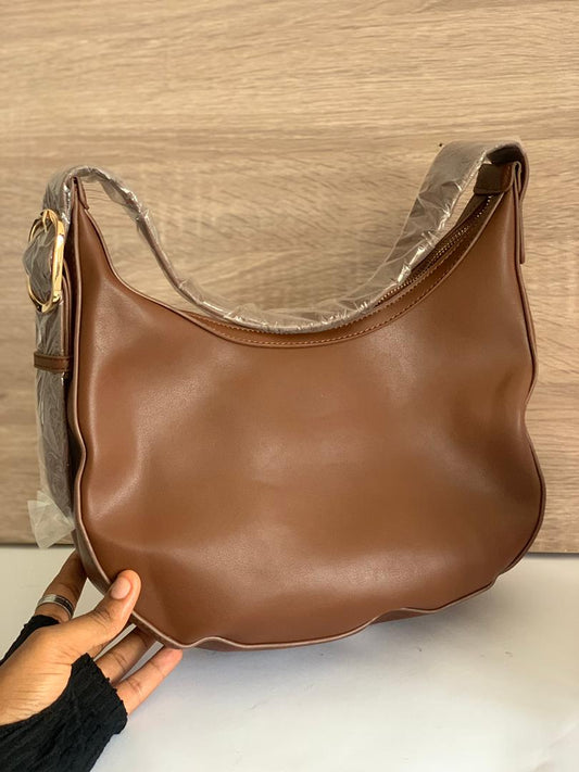 Brown hobo bag