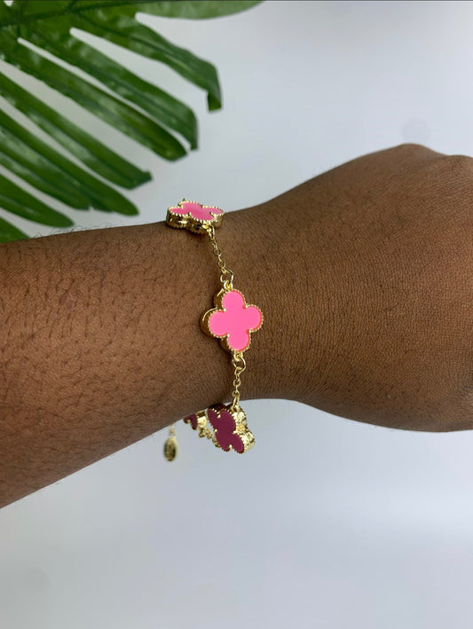 Pink van Cleef Inspired Bracelet