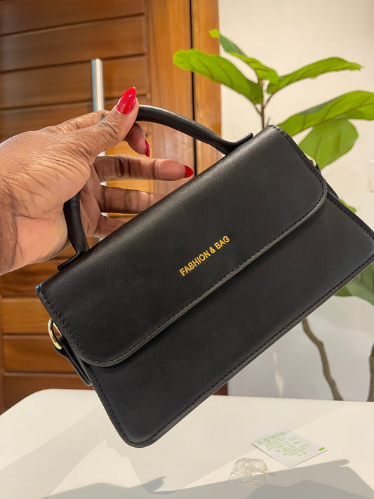 Black structured Fashion Bag