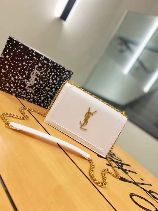 White YSL Inspired purse
