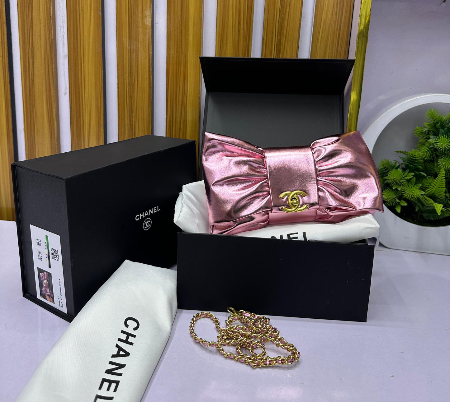 Chanel inspired purse with box