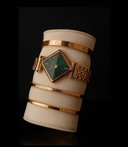 Rosegold wristwatch set