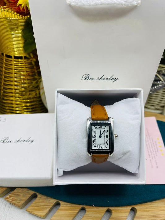 Bee Shirley brown wristwatch