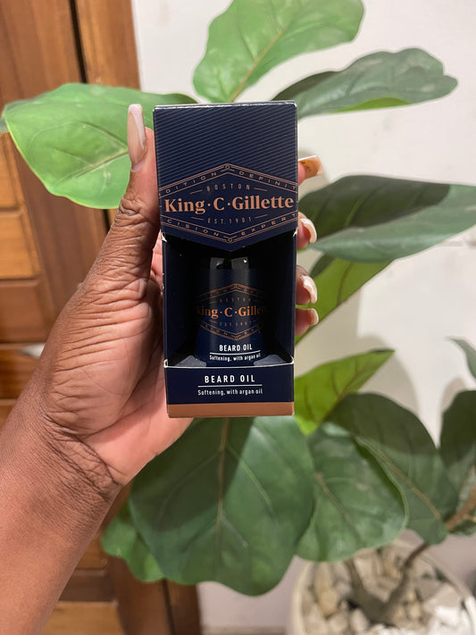 King C Gillette beard oil