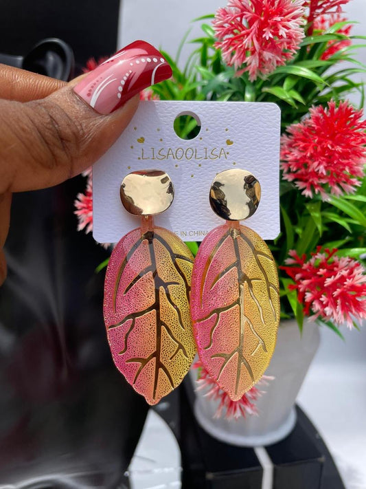 Leaf drop Earring
