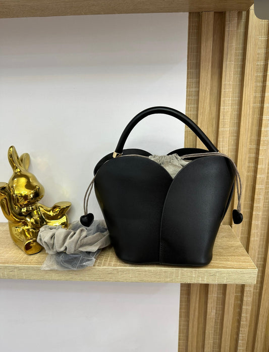 Black Zara Bag with drawstring and two straps