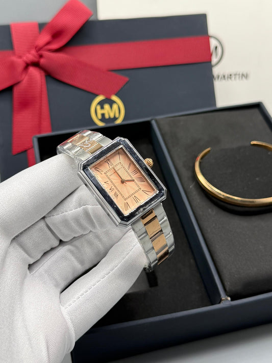 Hannah Martins Wristwatch with Bangle ( Comes as seen
