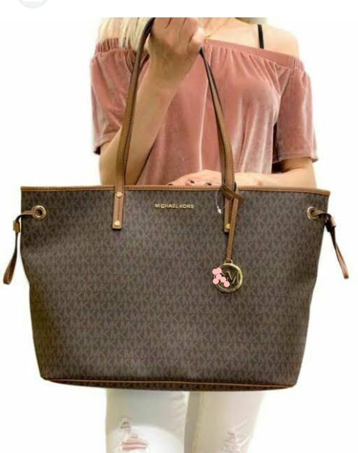 Monogrammed maxi tote bag