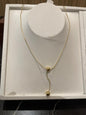 Gold drop necklace