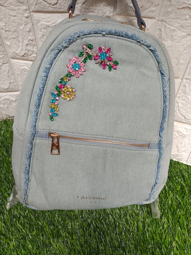 Denim backpack