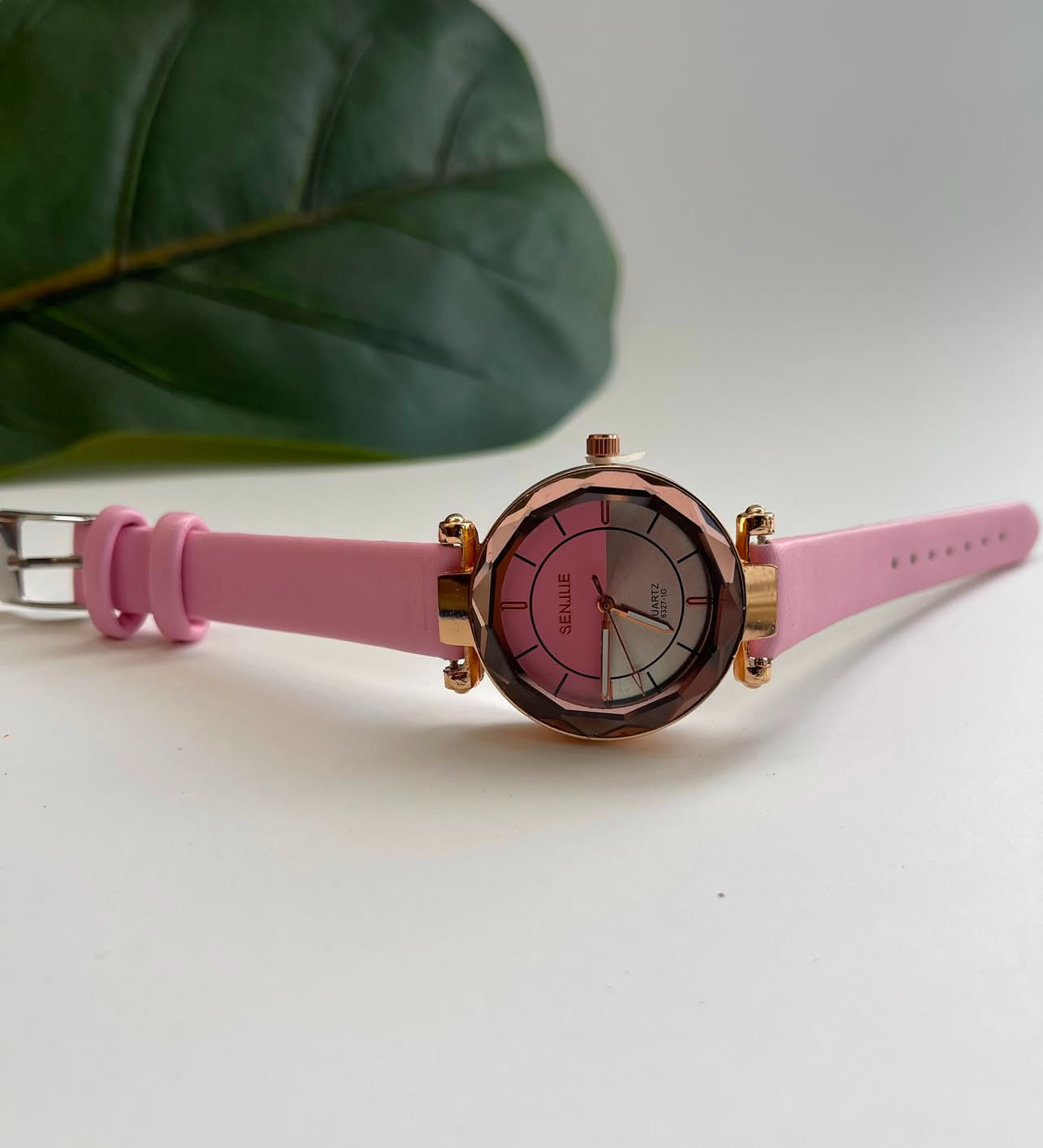 Pink detailed watch